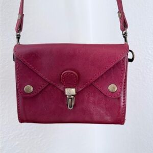 T. Nobile Red Leather Vintage Purse